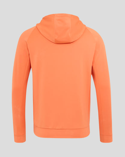 Men's England Rugby 25/26 Performance Full Zip Hoodie - Melon