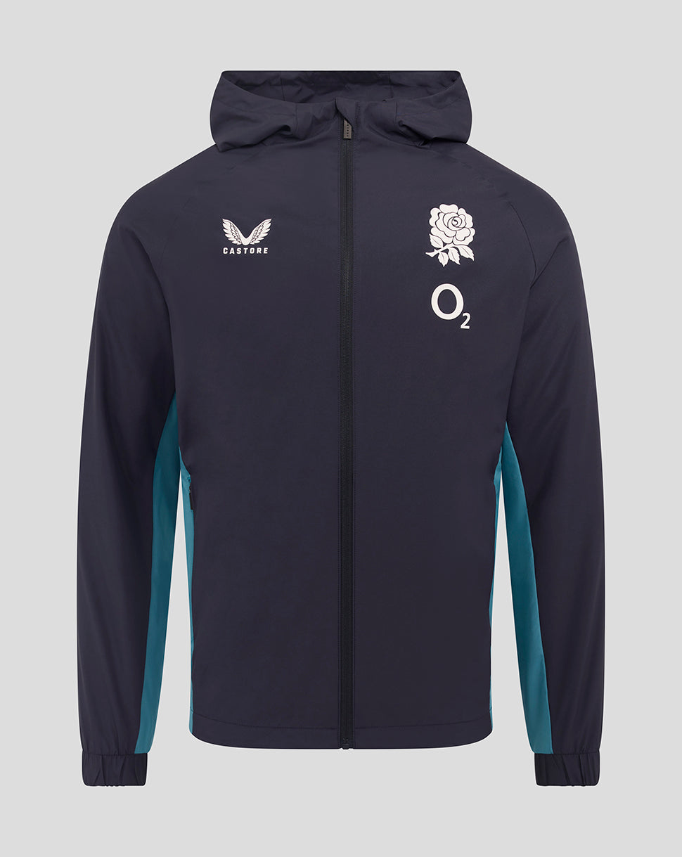 Men’s England Rugby 25/26 Performance Long Sleeve Shower Jacket – Inkwell