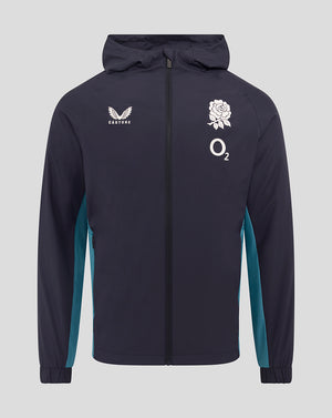 Men’s England Rugby 25/26 Performance Long Sleeve Shower Jacket – Inkwell