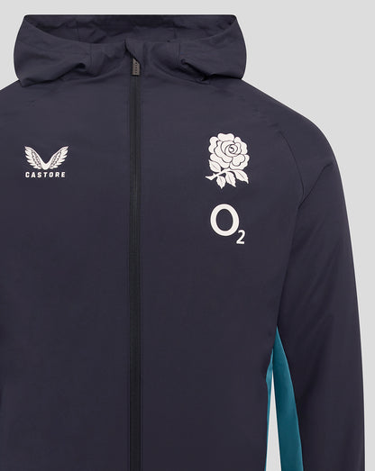 Men’s England Rugby 25/26 Performance Long Sleeve Shower Jacket – Inkwell