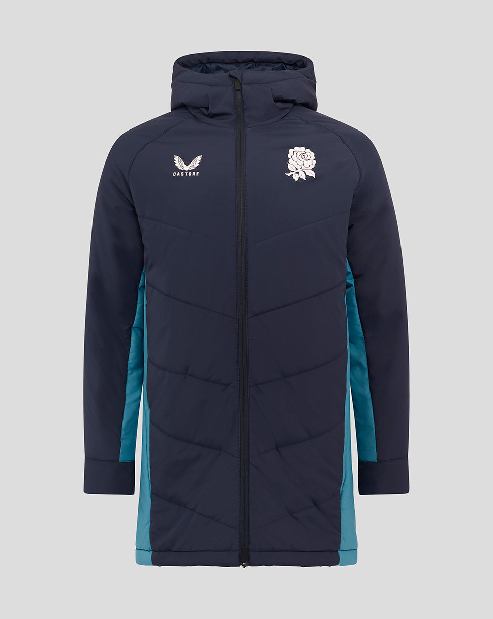 Men’s England Rugby 25/26 Performance Long Sleeve Padded Jacket – Inkwell