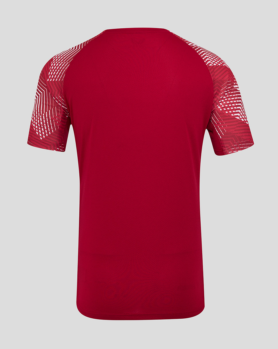 England Rugby Men’s 25/26 Pre Match Short Sleeve T-Shirt – Red