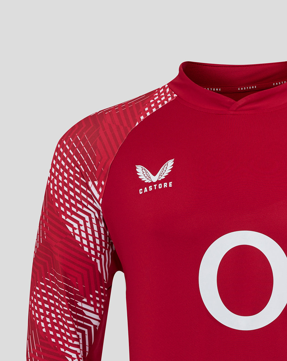 Prenda Drill Pre Match de manga larga England Rugby de hombre O2 – Rojo - Rojo