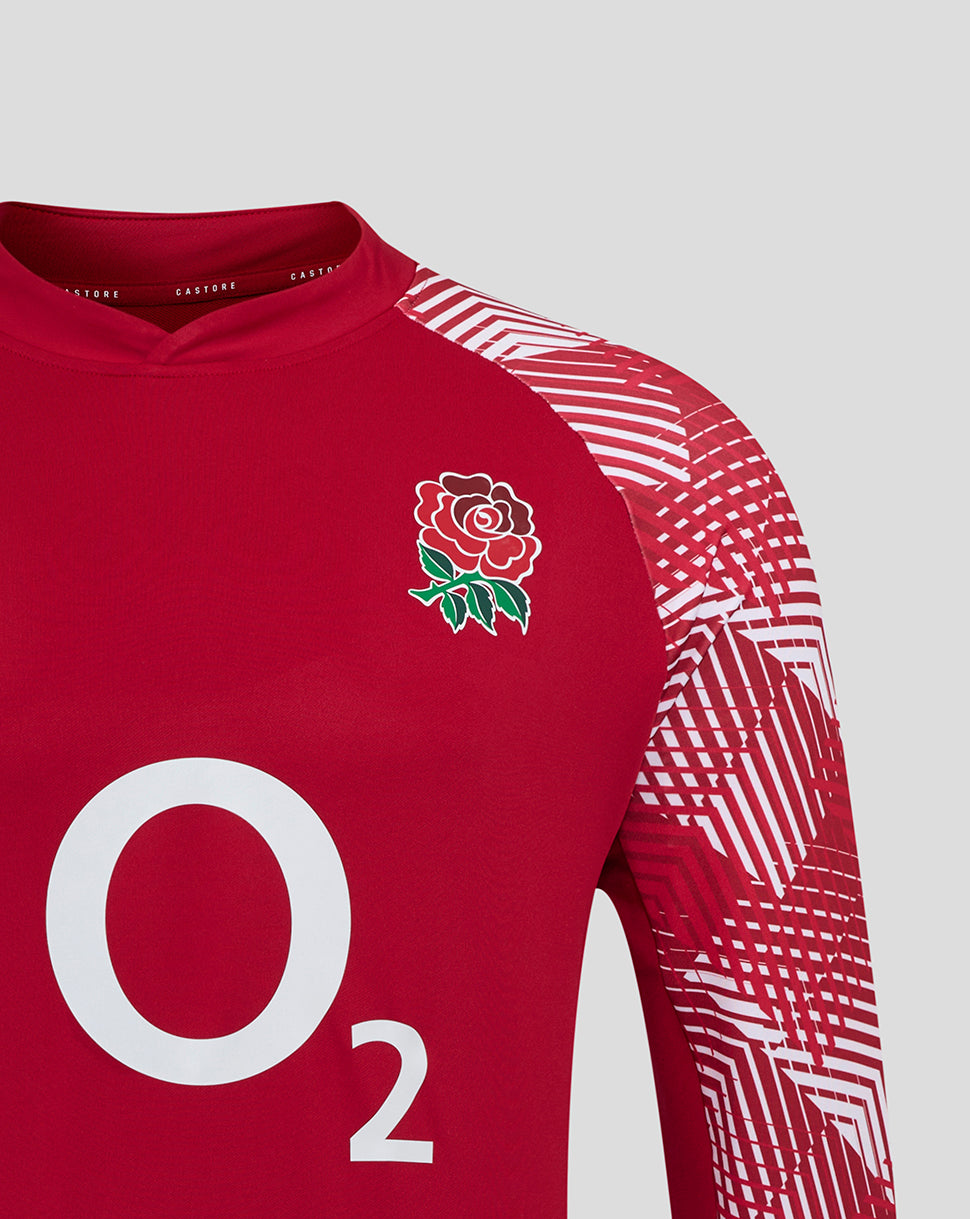 Prenda Drill Pre Match de manga larga England Rugby de hombre O2 – Rojo - Rojo