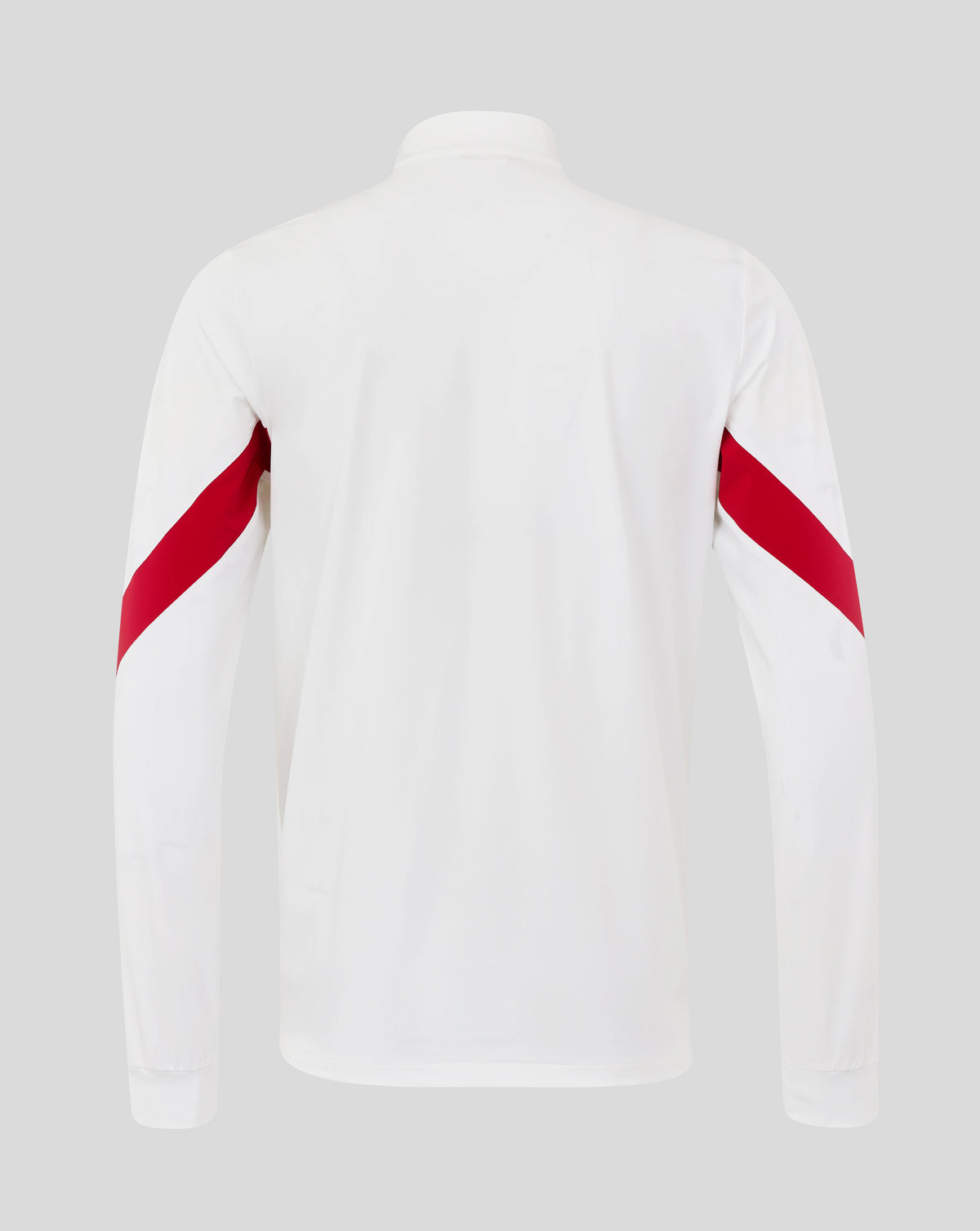 England Rugby Men's  Long Sleeve Anthem Jacket O2 – Brilliant White - Brilliant White/Jester Red