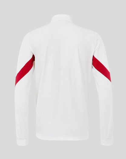 England Rugby Men's  Long Sleeve Anthem Jacket O2 – Brilliant White