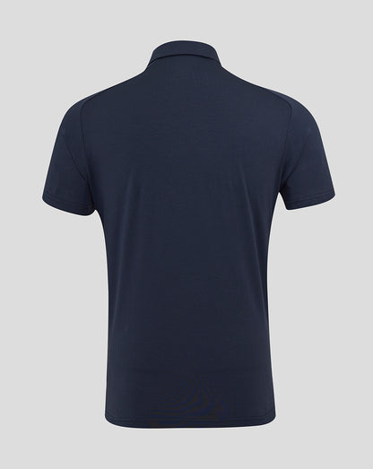 Men's England Rugby 25/26 Travel Short Sleeve Polo - Inkwell