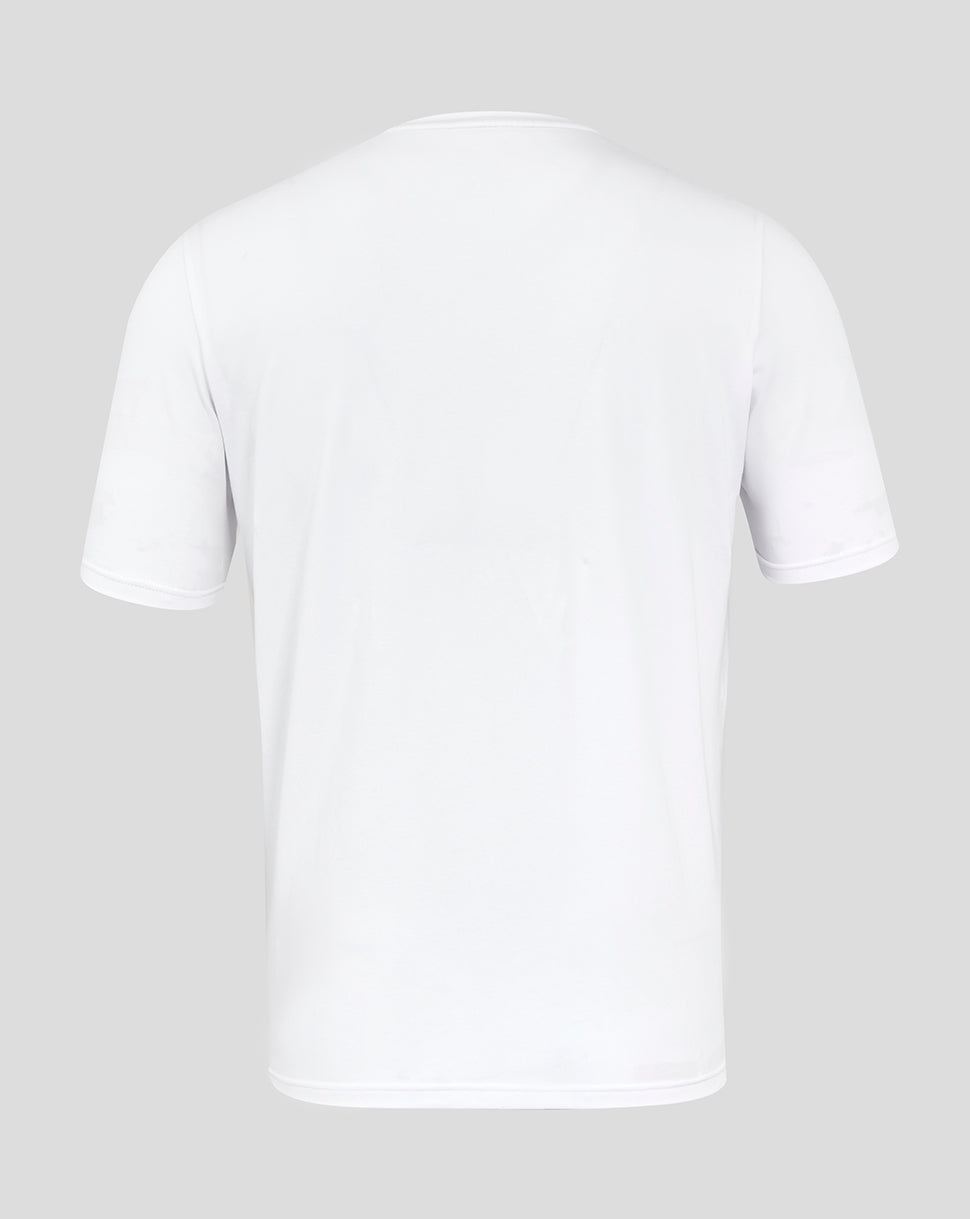 Men's England Rugby 25/26 Travel Short Sleeve Tee - Brilliant White - Brilliant White