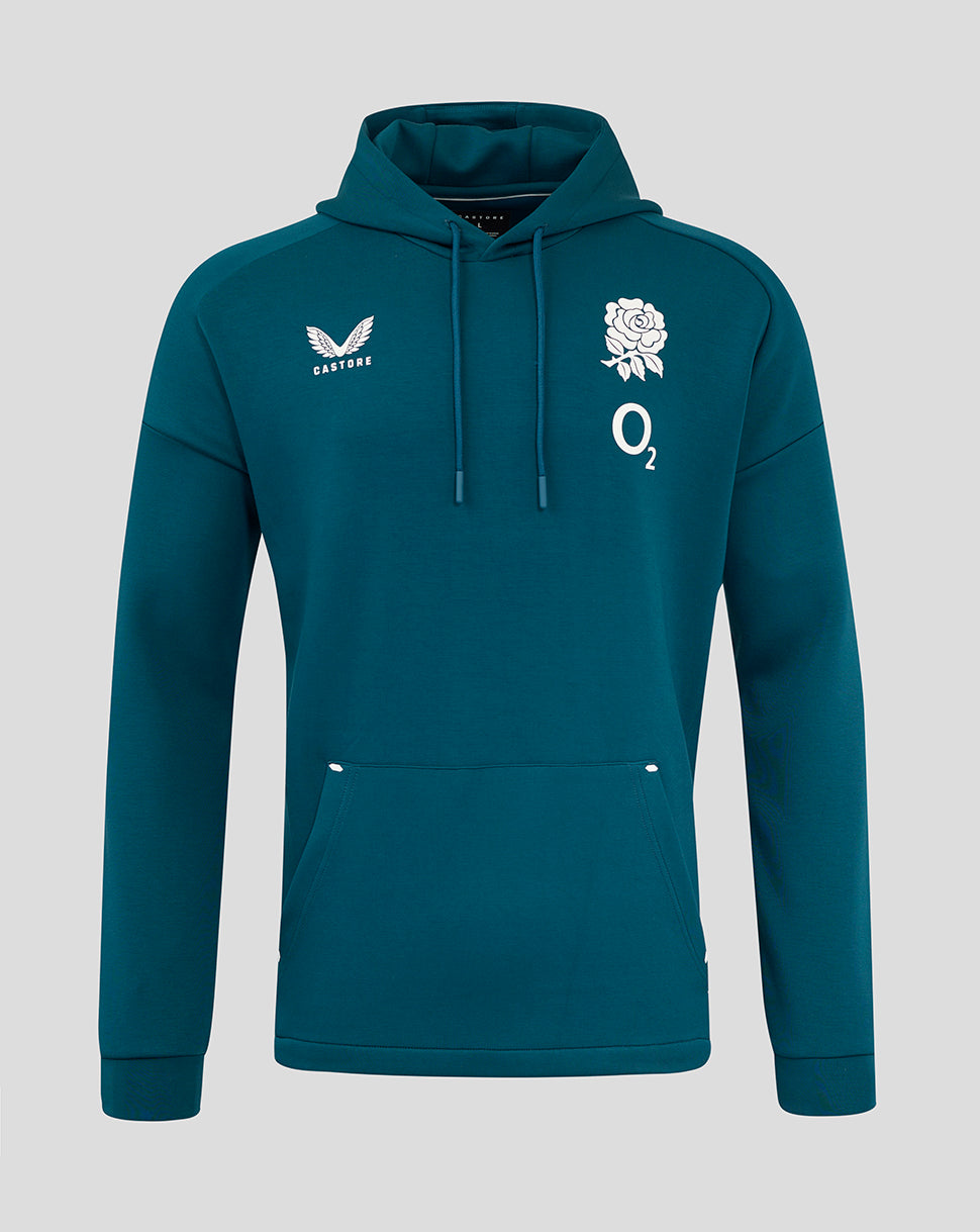 England Rugby Herren Travel Overhead Hoodie O2 – Reflecting Pond - Reflecting Pond