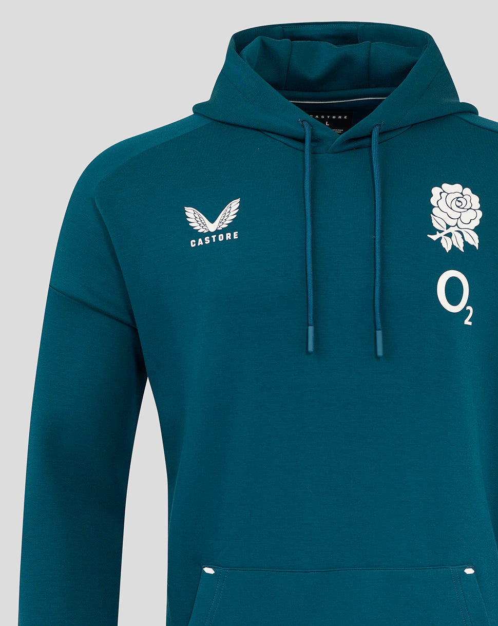 England Rugby Herren Travel Overhead Hoodie O2 – Reflecting Pond - Reflecting Pond