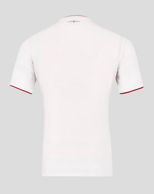 Men’s England Rugby 25/26 Home Pro Short Sleeve Shirt – Brilliant White