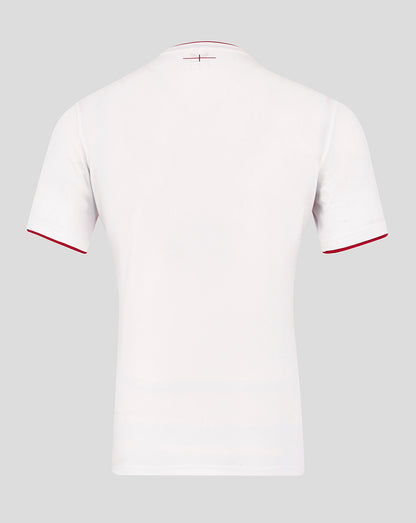 Men’s England Rugby 25/26 Home Pro Short Sleeve Shirt – Brilliant White