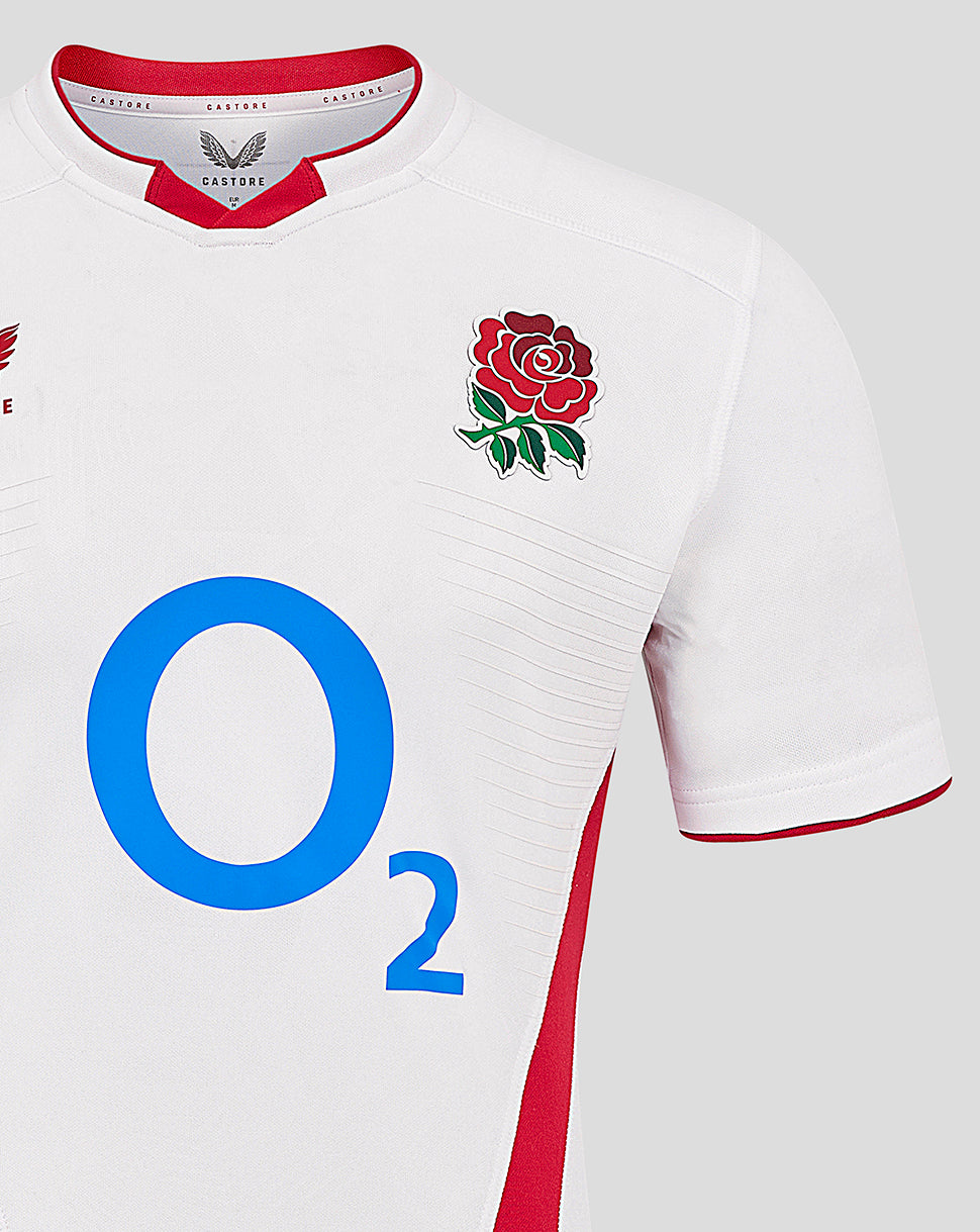 Men’s England Rugby 25/26 Home Pro Short Sleeve Shirt – Brilliant White