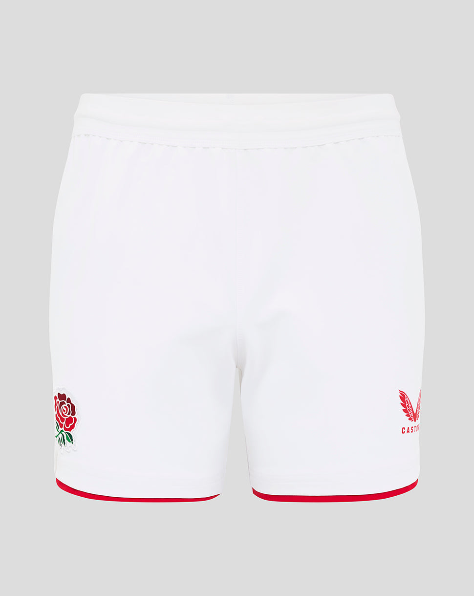 Men’s England Rugby 25/26 Home Pro Shorts – Brilliant White