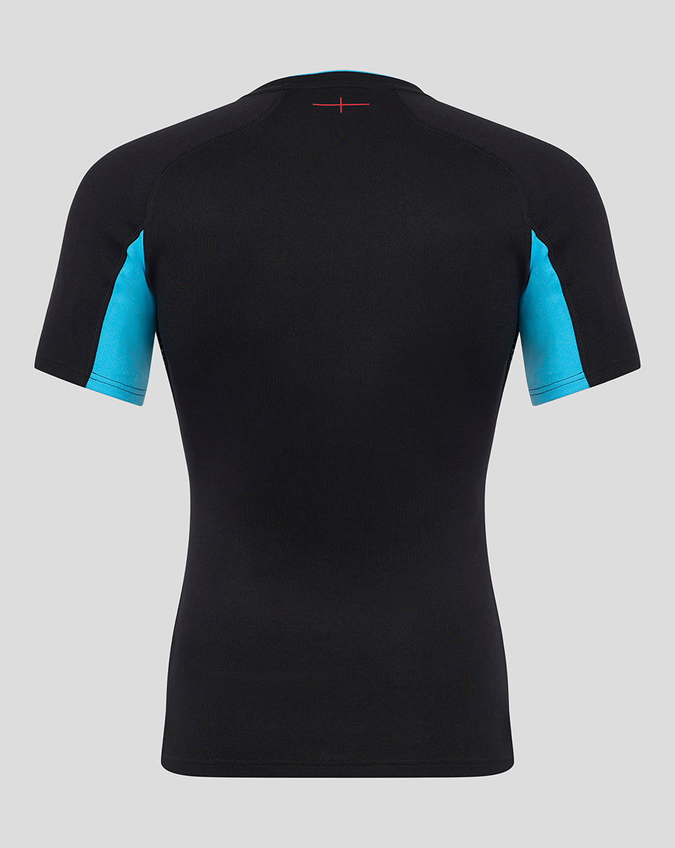 Heren England Rugby Alternate Pro shirt met korte mouw – Caviar - Caviar