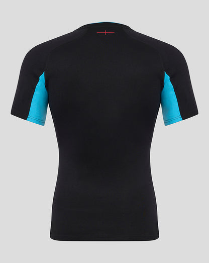 Men’s England Rugby Alternate Short Sleeve Pro Shirt – Caviar