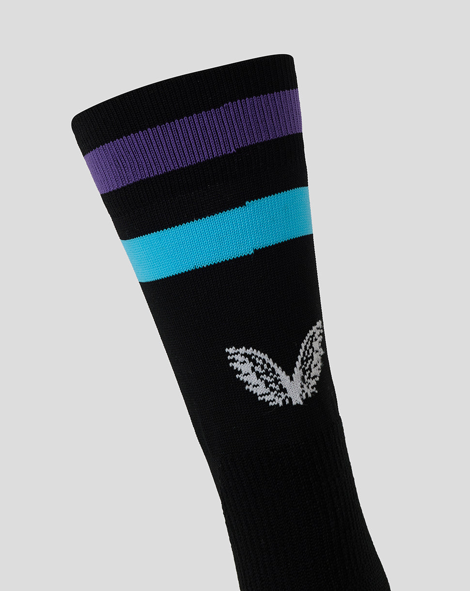 Men’s England Rugby Alternate Mid Calf Socks – Caviar - Caviar/Swim Cap/Royal Purple