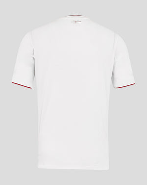 Men’s England Rugby 25/26 Home Short Sleeve Shirt – Brilliant White