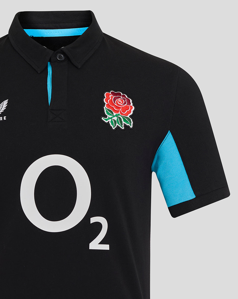 Men’s England Rugby Alternate Classic Short Sleeve Shirt – Caviar