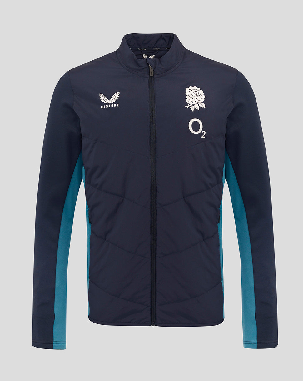 Herren England Rugby 25/26 Performance Langarm-Thermojacke – Inkwell - Inkwell/Storm Blue
