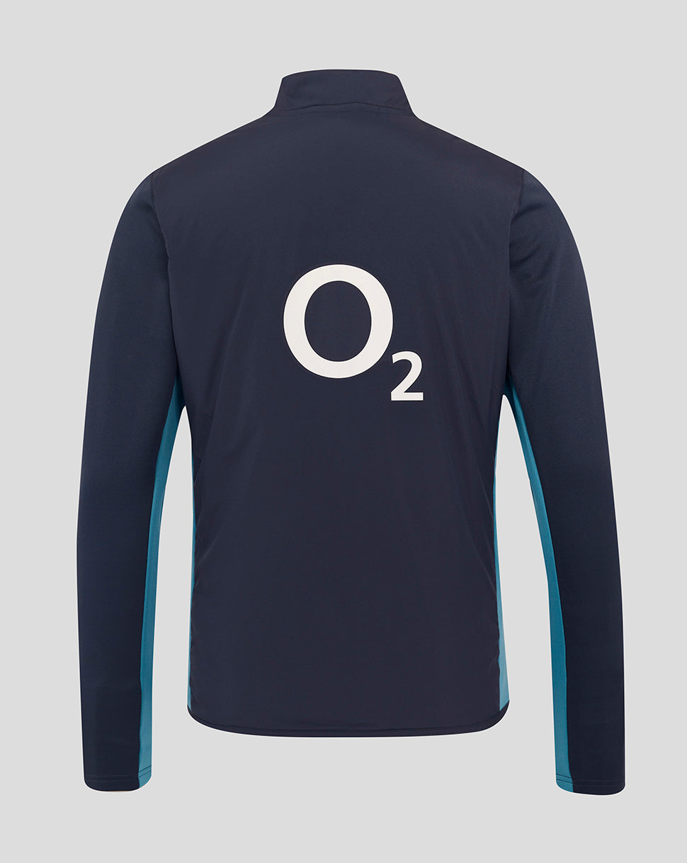 Herren England Rugby 25/26 Performance Langarm-Thermojacke – Inkwell - Inkwell/Storm Blue