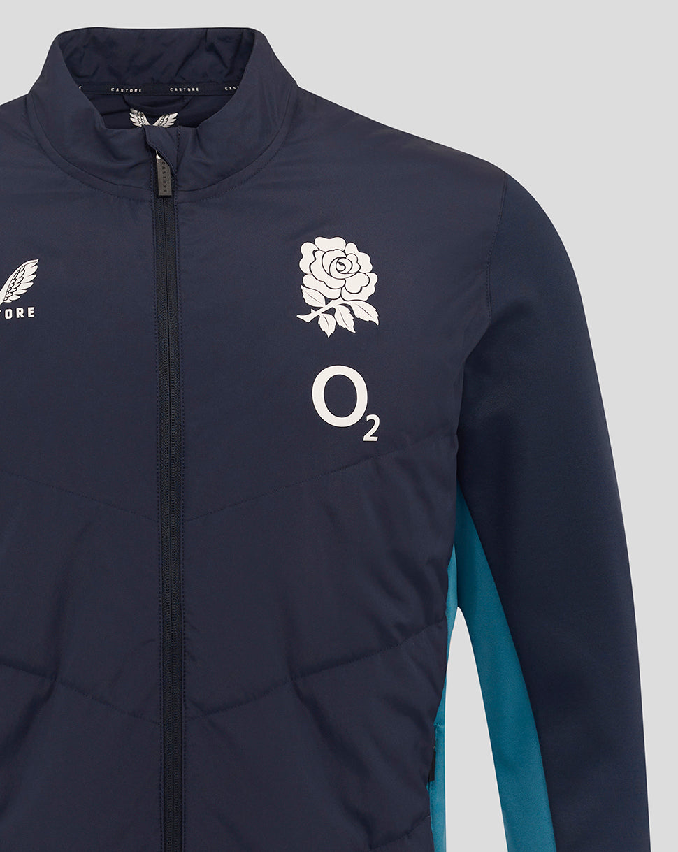 Herren England Rugby 25/26 Performance Langarm-Thermojacke – Inkwell - Inkwell/Storm Blue