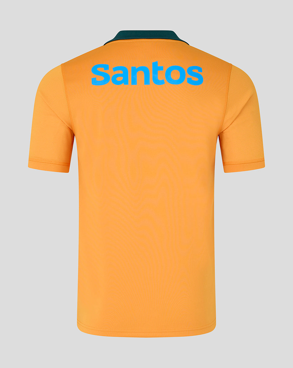 Camiseta Rugby Australia Hombre Wallabies Local – Dorado - Dorado/Verde