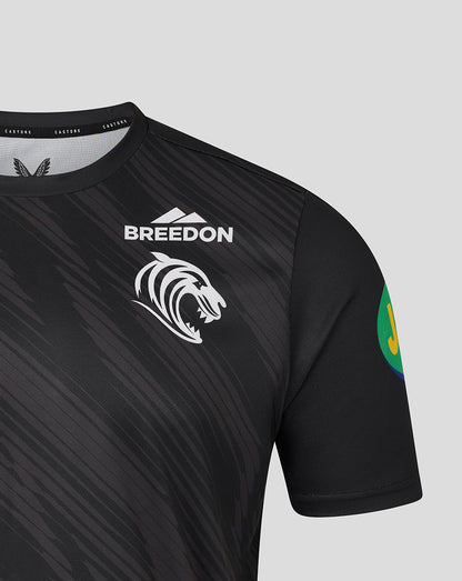 Leicester Tigers Men's 25/26 Warm Up T-Shirt - Black