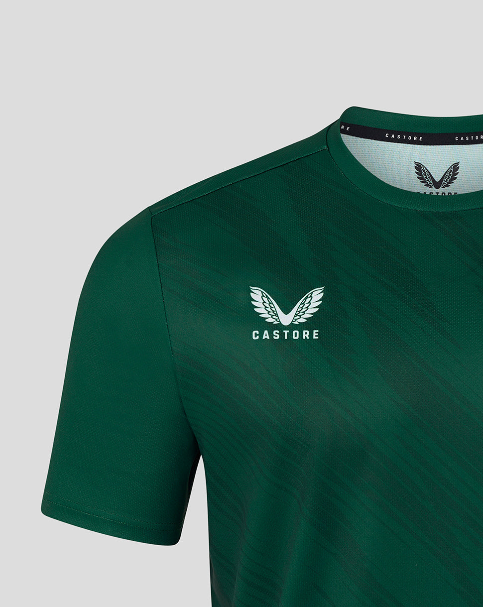 Leicester Tigers Men's 25/26 Warm Up T-Shirt - Dark Green