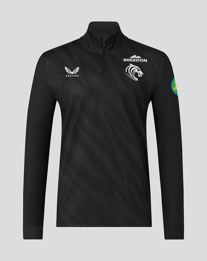 Leicester Tigers Men's 25/26 Training Quarter Zip - Black
