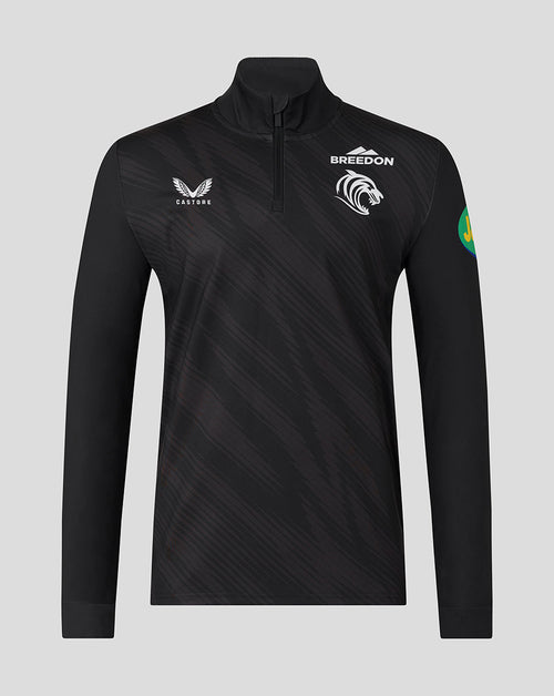 Leicester Tigers Men's 25/26 Training Quarter Zip - Black