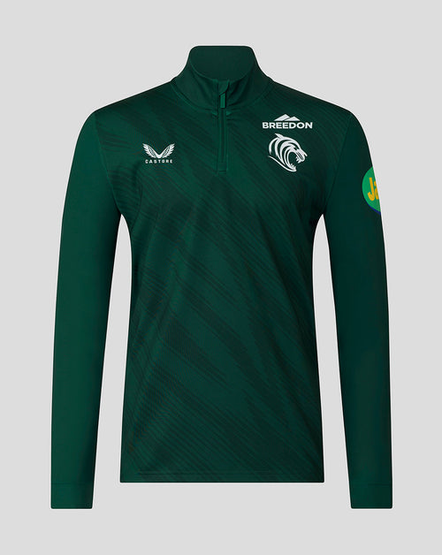 Leicester Tigers Men's 25/26 Training Quarter Zip - Dark Green