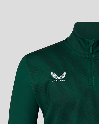 Leicester Tigers Men's 25/26 Training Quarter Zip - Dark Green