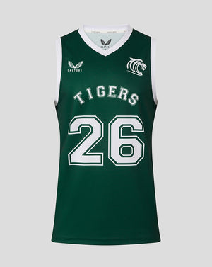 Leicester Tigers Men's 25/26 Training Basketball Vest  - Dark Green