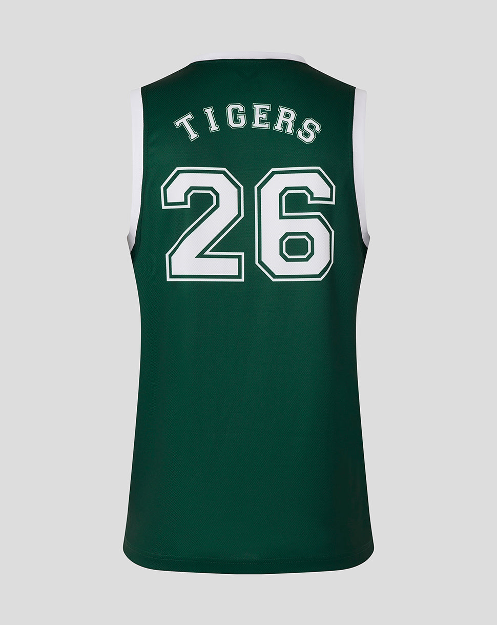 Leicester Tigers Men's 25/26 Training Basketball Vest  - Dark Green