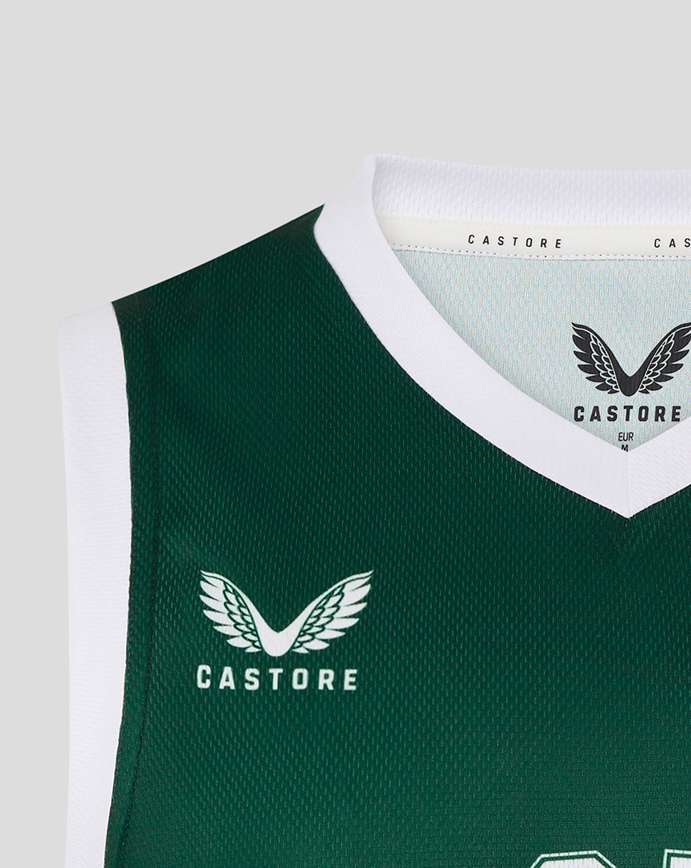 Leicester Tigers Men's 25/26 Training Basketball Vest  - Dark Green
