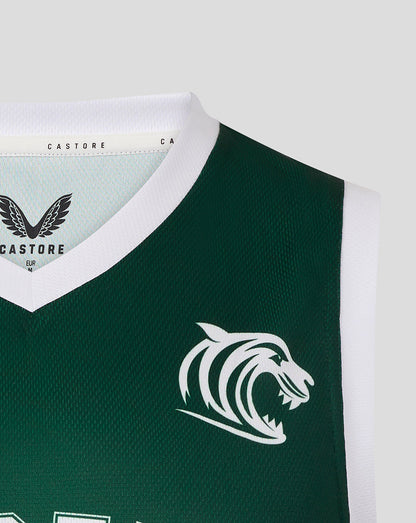 Leicester Tigers Men's 25/26 Training Basketball Vest  - Dark Green