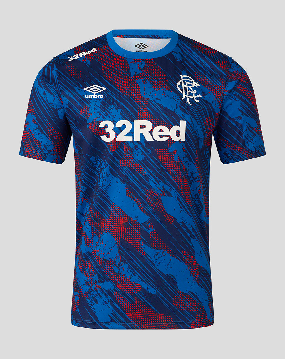 Rangers Heren 25/26 Armed Forces Day Range Shirt - Lapis Blue/Flame Scarlet