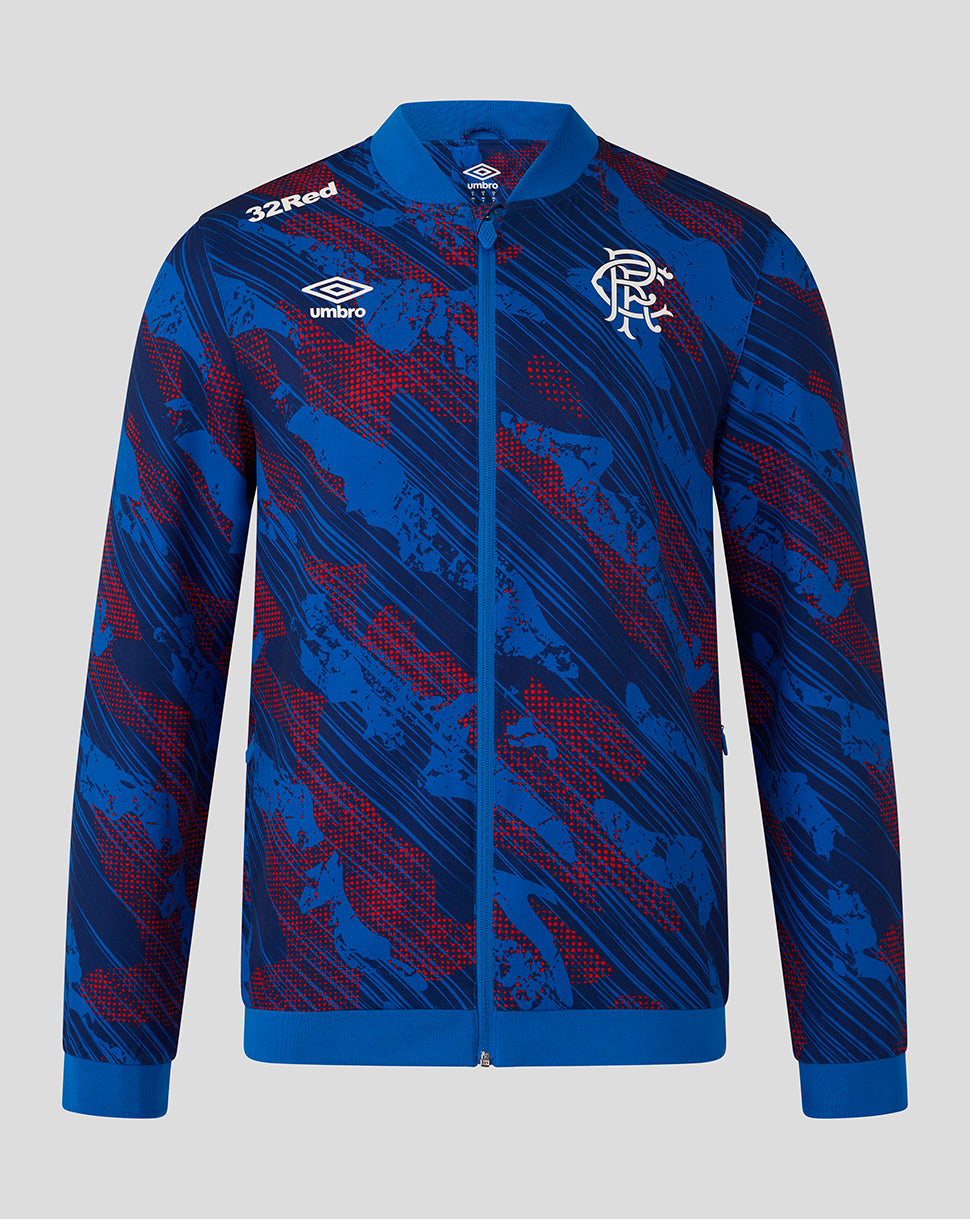 Rangers Men's 25/26 Armed Forces Day Range Walk Out Jacket - Lapis Blue/Flame Scarlet