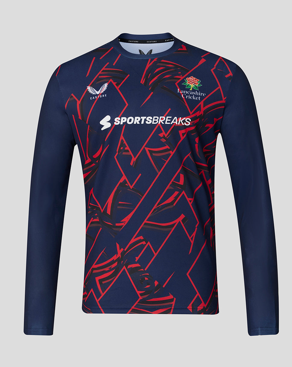 Lancashire Cricket Men's 26/27 Long Sleeve Performance T-Shirt - Peacoat - Peacoat