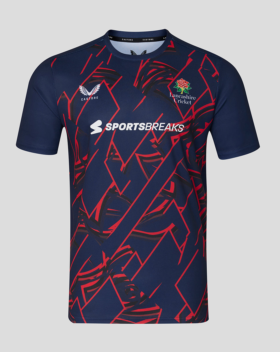 Lancashire Cricket Men's 26/27 Short Sleeve Performance T-Shirt - Peacoat - Peacoat