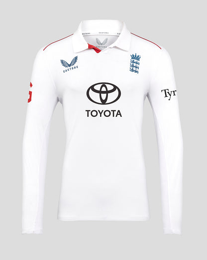 England Cricket Men's 26/27 Test Pro Long Sleeve Shirt