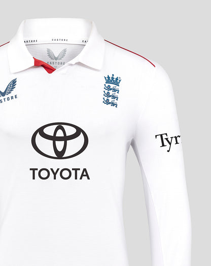 England Cricket Men's 26/27 Test Pro Long Sleeve Shirt