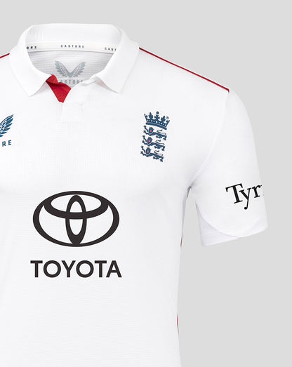 England Cricket Men's 26/27 Test Pro Short Sleeve Shirt