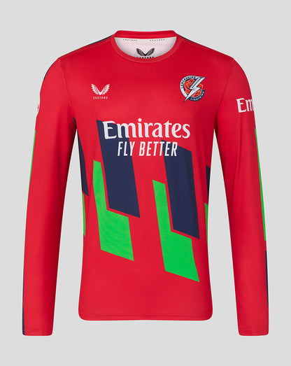Lancashire Cricket Men's 26/27 T20 Long Sleeve Jersey - Red