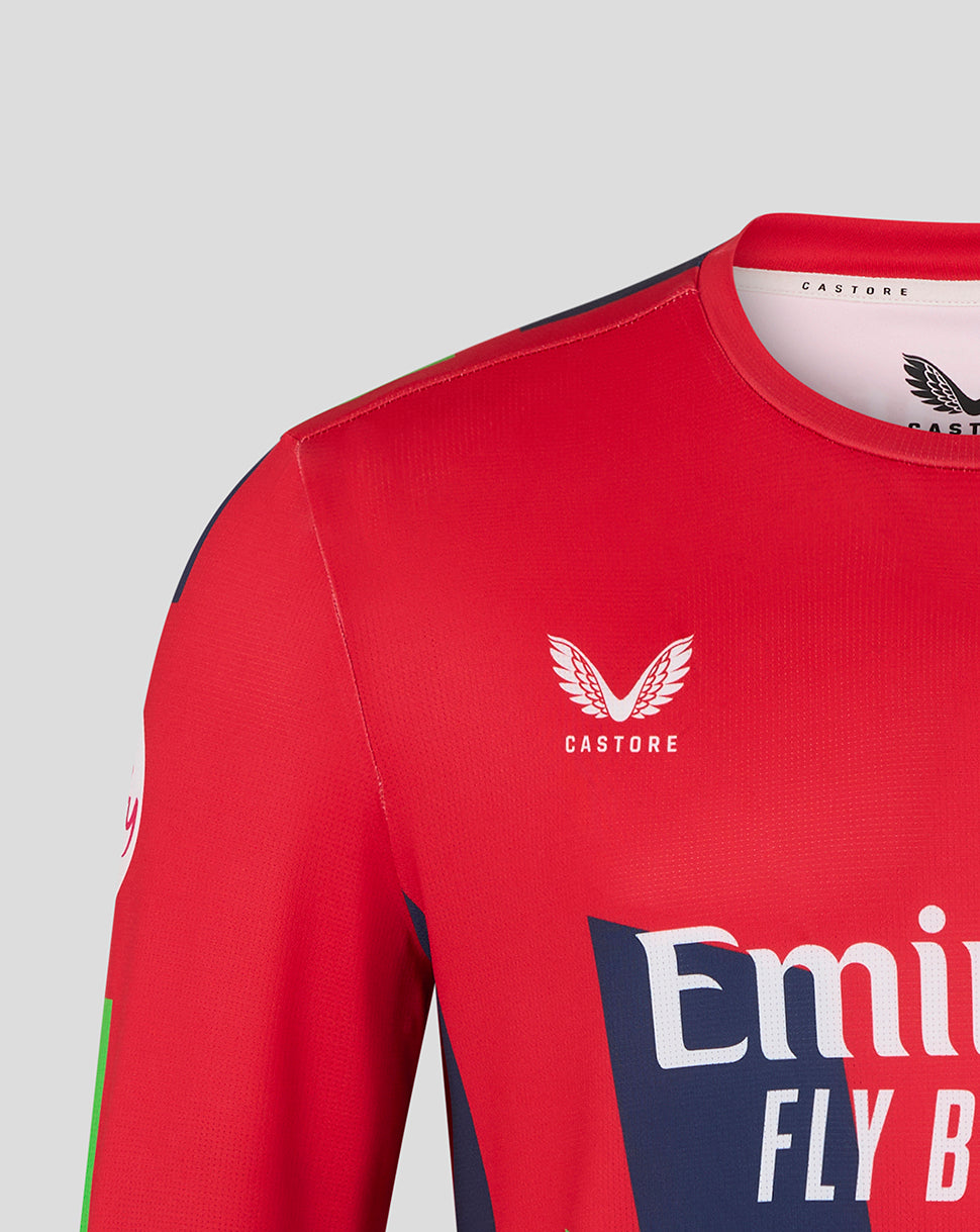 Lancashire Cricket Herren 26/27 T20 Langarm-Trikot – Rot - Rot