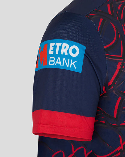 Lancashire Cricket Men's 26/27 ODI Short Sleeve Jersey - Peacoat