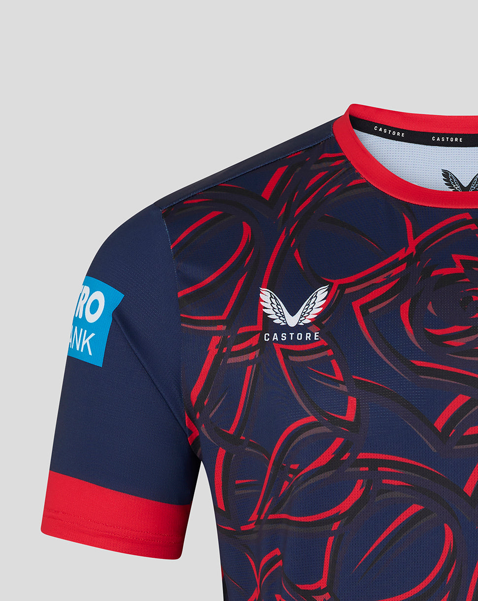 Lancashire Cricket Men's 26/27 ODI Short Sleeve Jersey - Peacoat