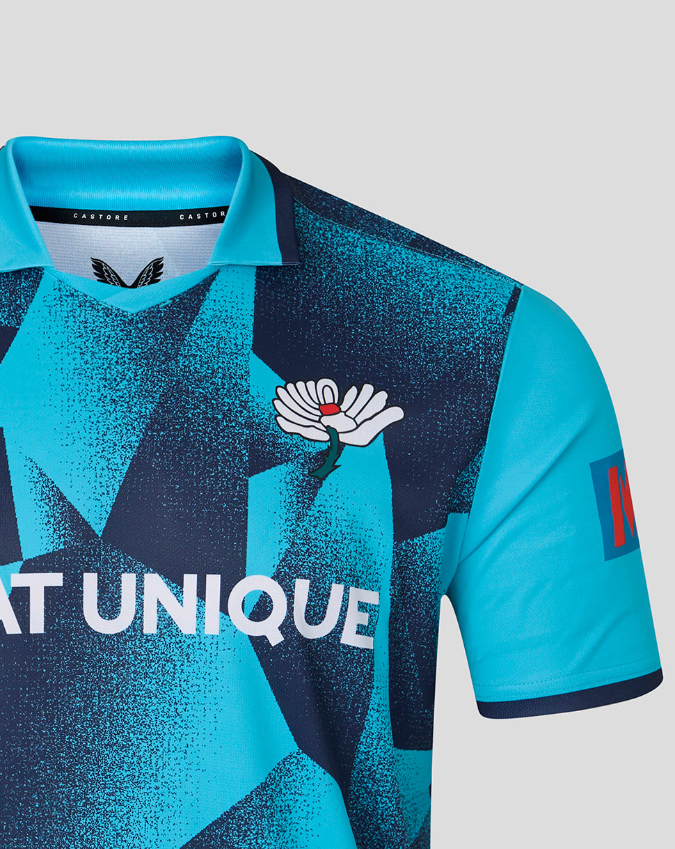 Yorkshire Cricket Men's 26/27 ODI Short Sleeve Jersey - Aquarius - Aquarius