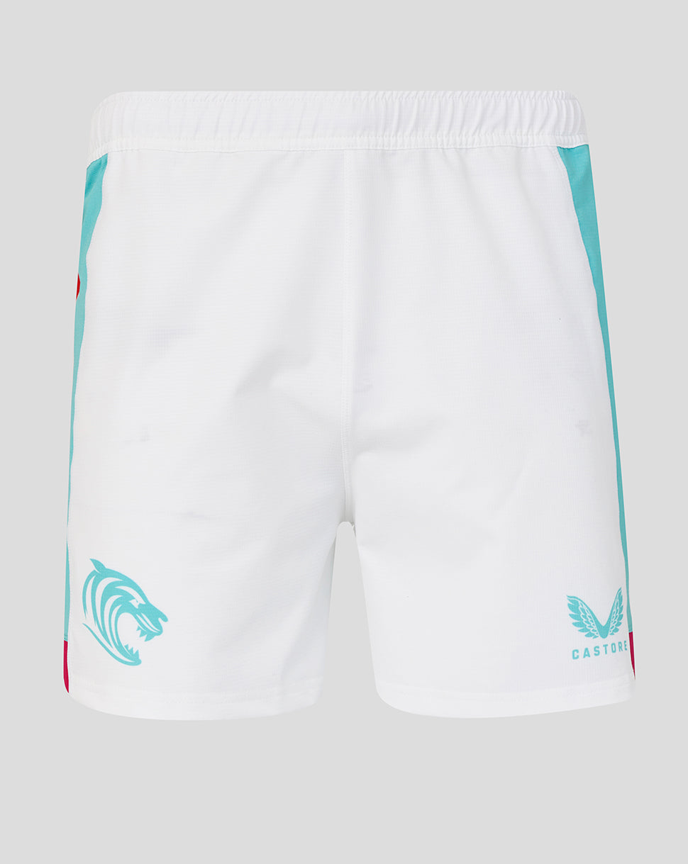 Leicester Tigers Herren 25/26 Slater Cup Special Edition Pro Shorts - Weiss